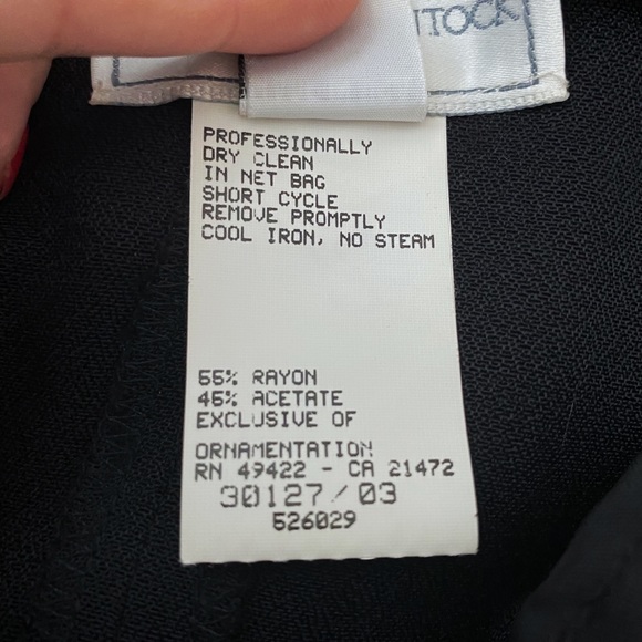 Gunne Sax Black Brocade Evening Gown Prom Dress - Picture 7 of 8